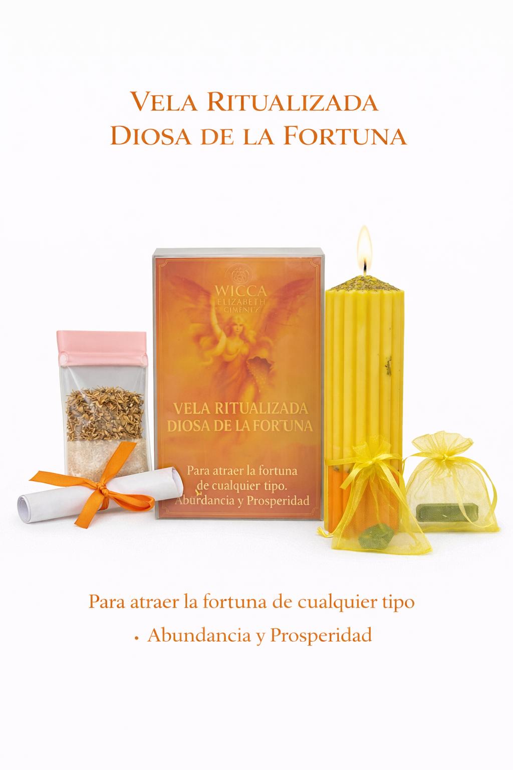 Vela Ritualizada Diosa de la Fortuna